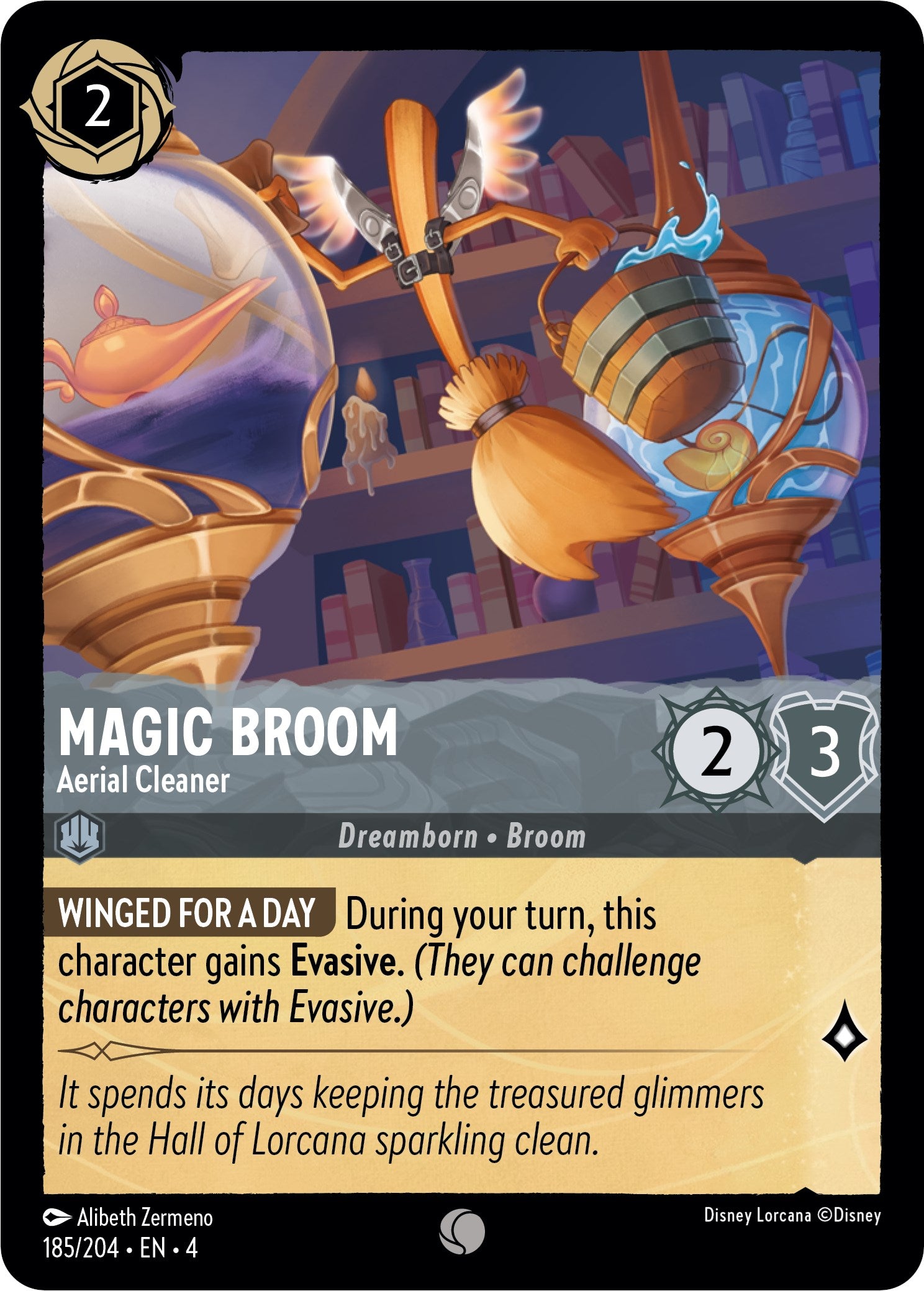 Magic Broom - Aerial Cleaner (185/204) [Ursula's Return] | Rock City Comics