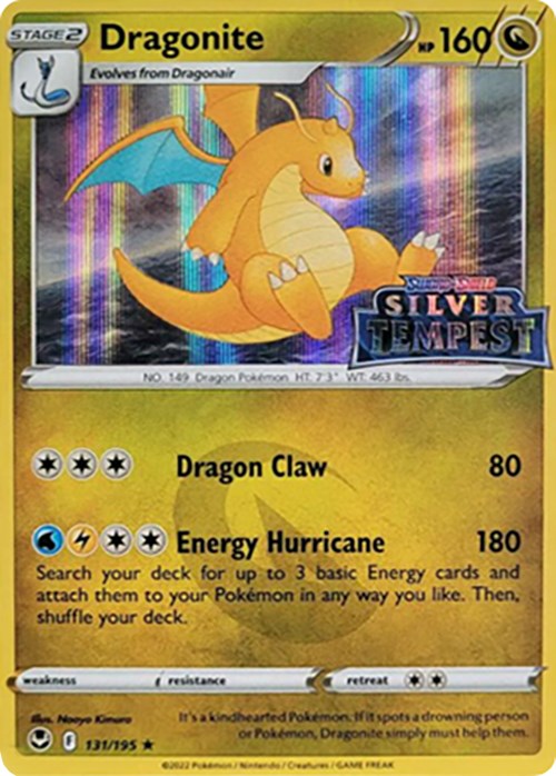 Dragonite (131/195) (Silver Tempest Stamped) [Sword & Shield: Silver Tempest] | Rock City Comics