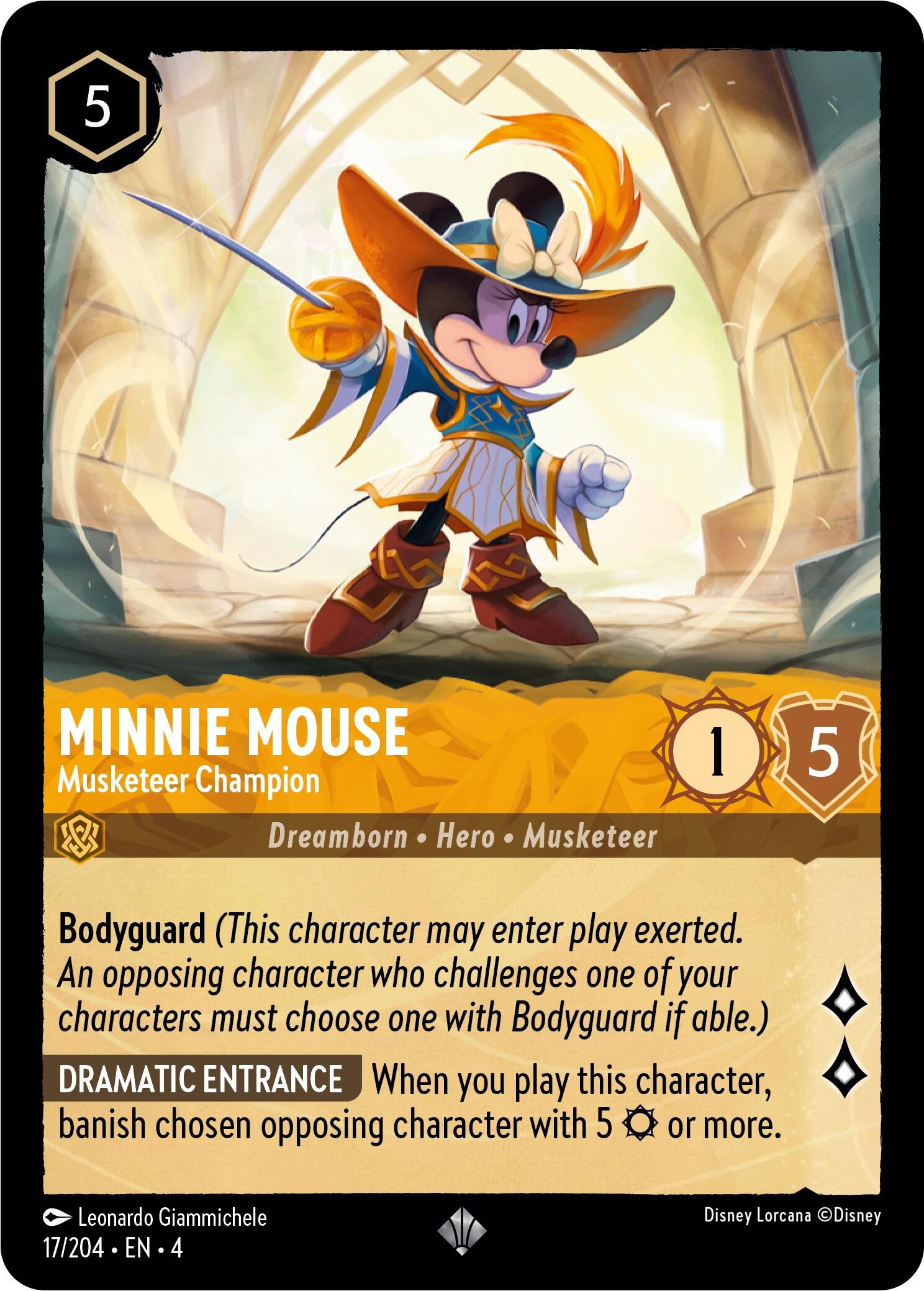 Minnie Mouse - Musketeer Champion (17/204) [Ursula's Return] | Rock City Comics