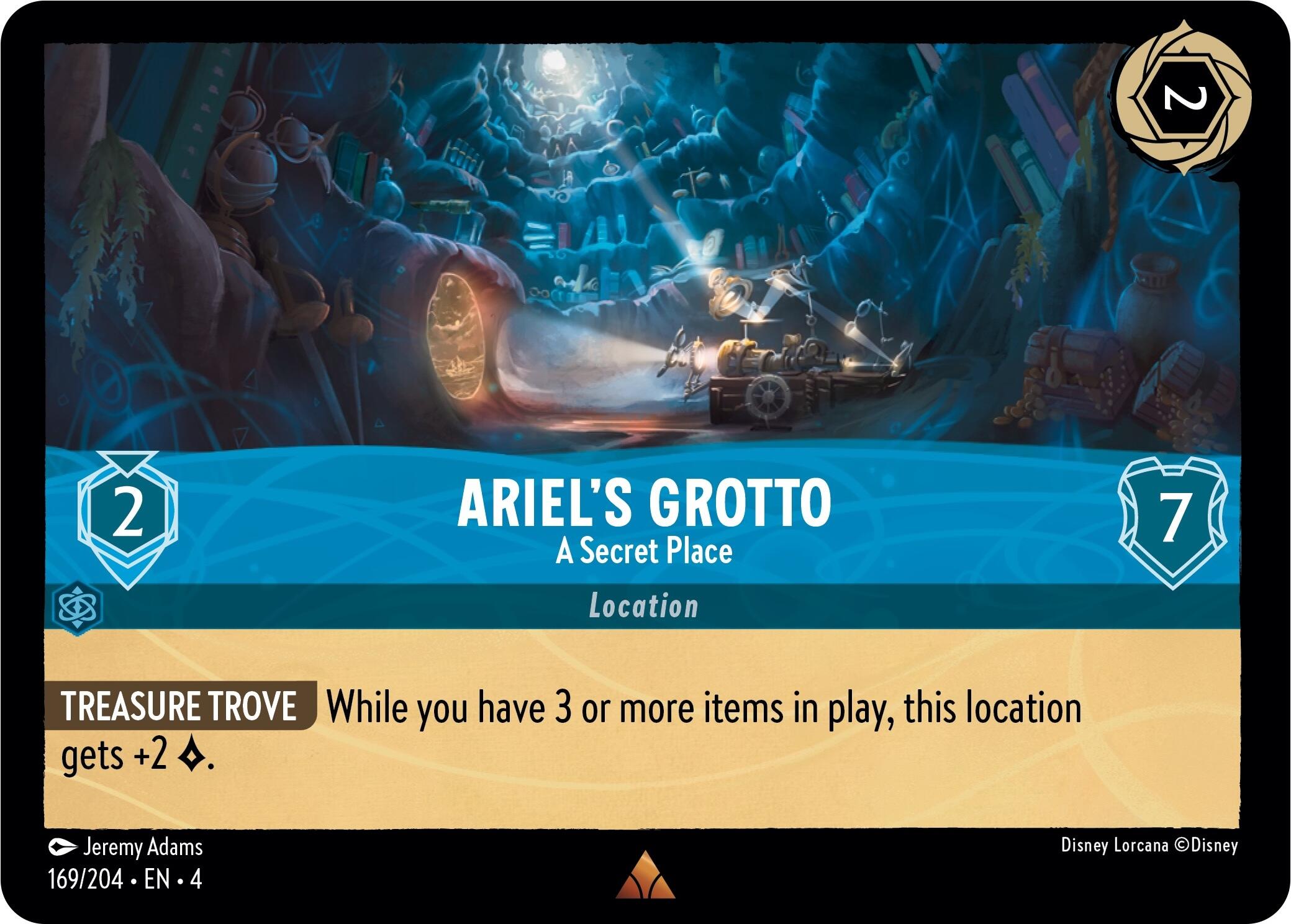 Ariel's Grotto - A Secret Place (169/204) [Ursula's Return] | Rock City Comics