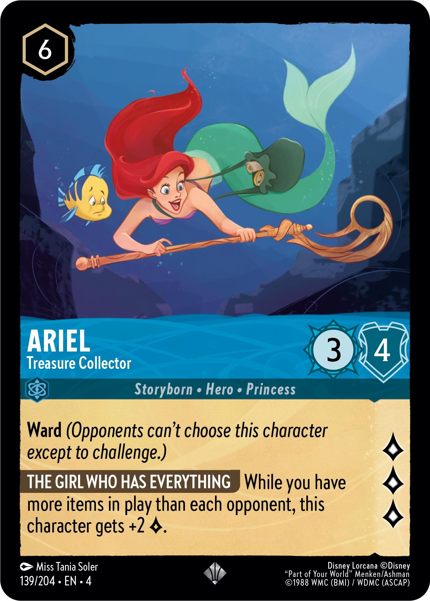 Ariel - Treasure Collector (139/204) [Ursula's Return] | Rock City Comics