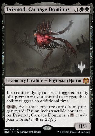 Drivnod, Carnage Dominus (Promo Pack) [Phyrexia: All Will Be One Promos] | Rock City Comics