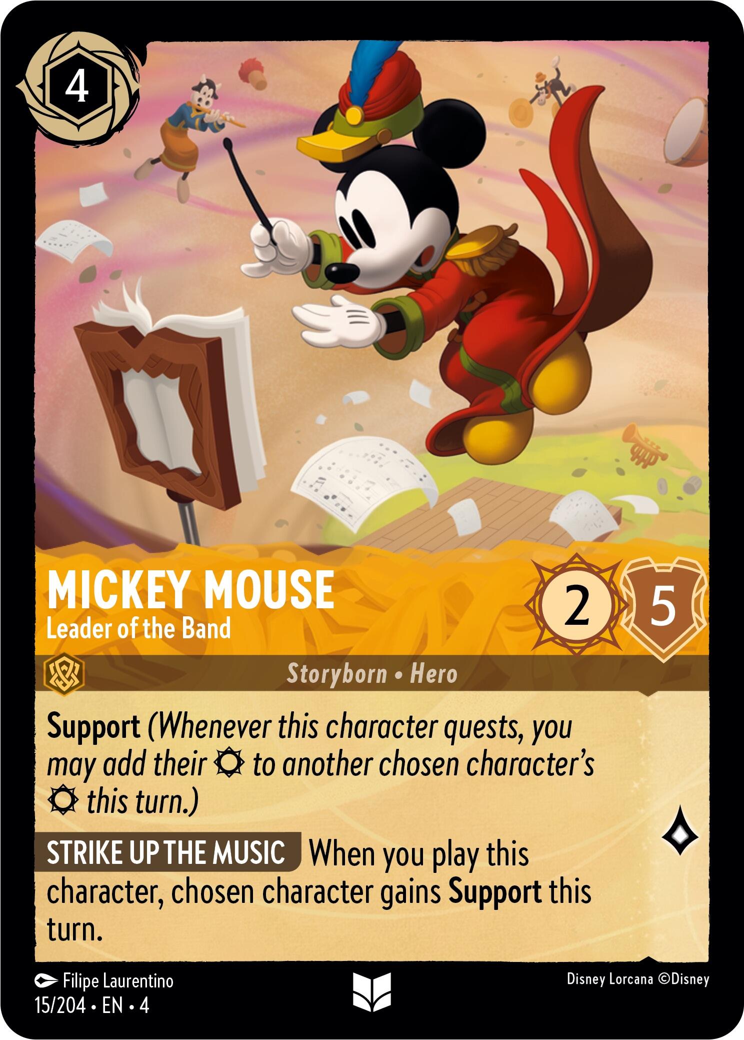 Mickey Mouse - Leader of the Band (15/204) [Ursula's Return] | Rock City Comics