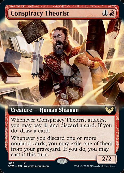 Conspiracy Theorist (Extended Art) [Strixhaven: School of Mages] | Rock City Comics
