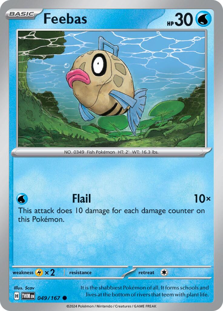 Feebas (049/167) [Scarlet & Violet: Twilight Masquerade] | Rock City Comics