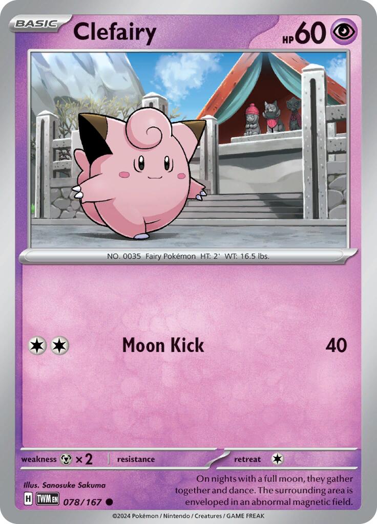 Clefairy (078/167) [Scarlet & Violet: Twilight Masquerade] | Rock City Comics