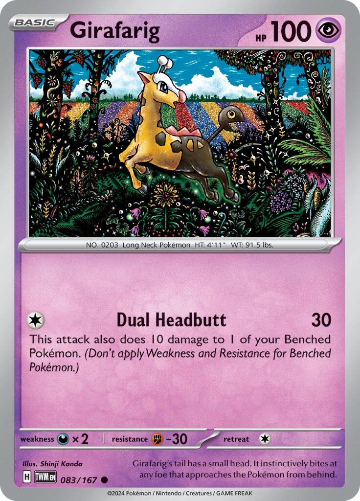 Girafarig (083/167) [Scarlet & Violet: Twilight Masquerade] | Rock City Comics