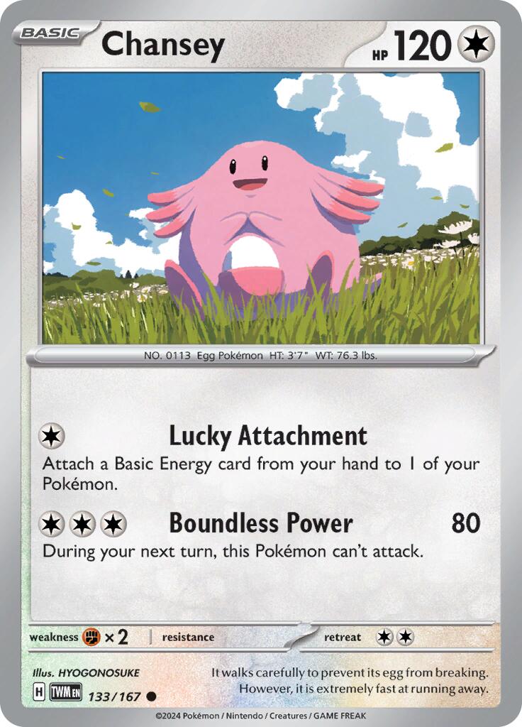 Chansey (133/167) [Scarlet & Violet: Twilight Masquerade] | Rock City Comics