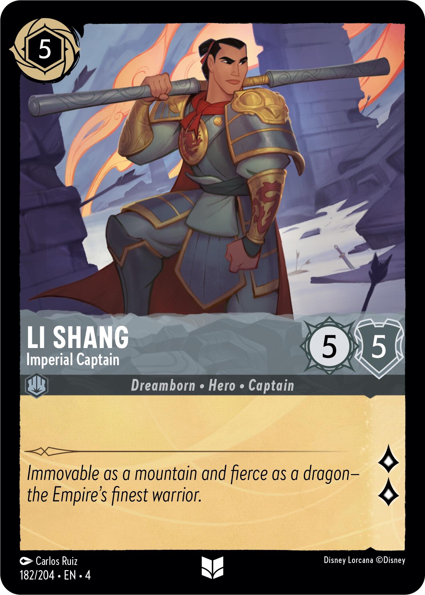 Li Shang - Imperial Captain (182/204) [Ursula's Return] | Rock City Comics