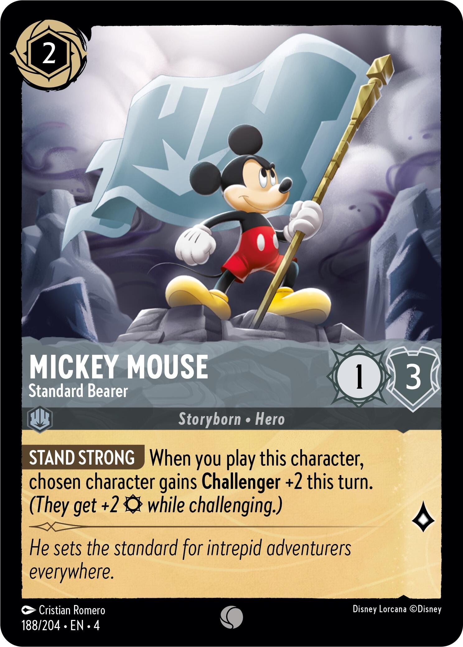 Mickey Mouse - Standard Bearer (188/204) [Ursula's Return] | Rock City Comics