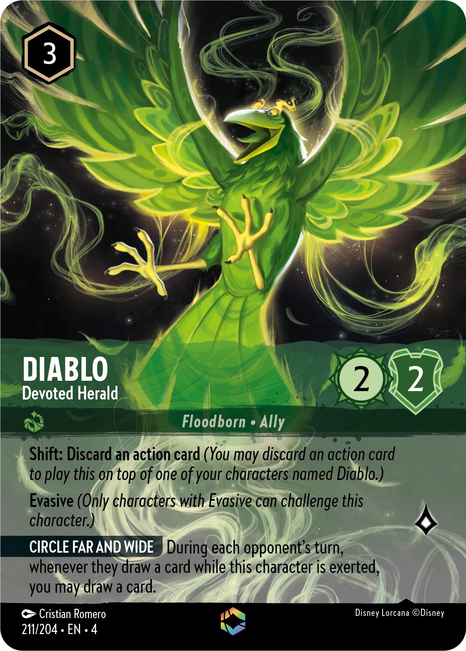 Diablo - Devoted Herald (Enchanted) (211/204) [Ursula's Return] | Rock City Comics