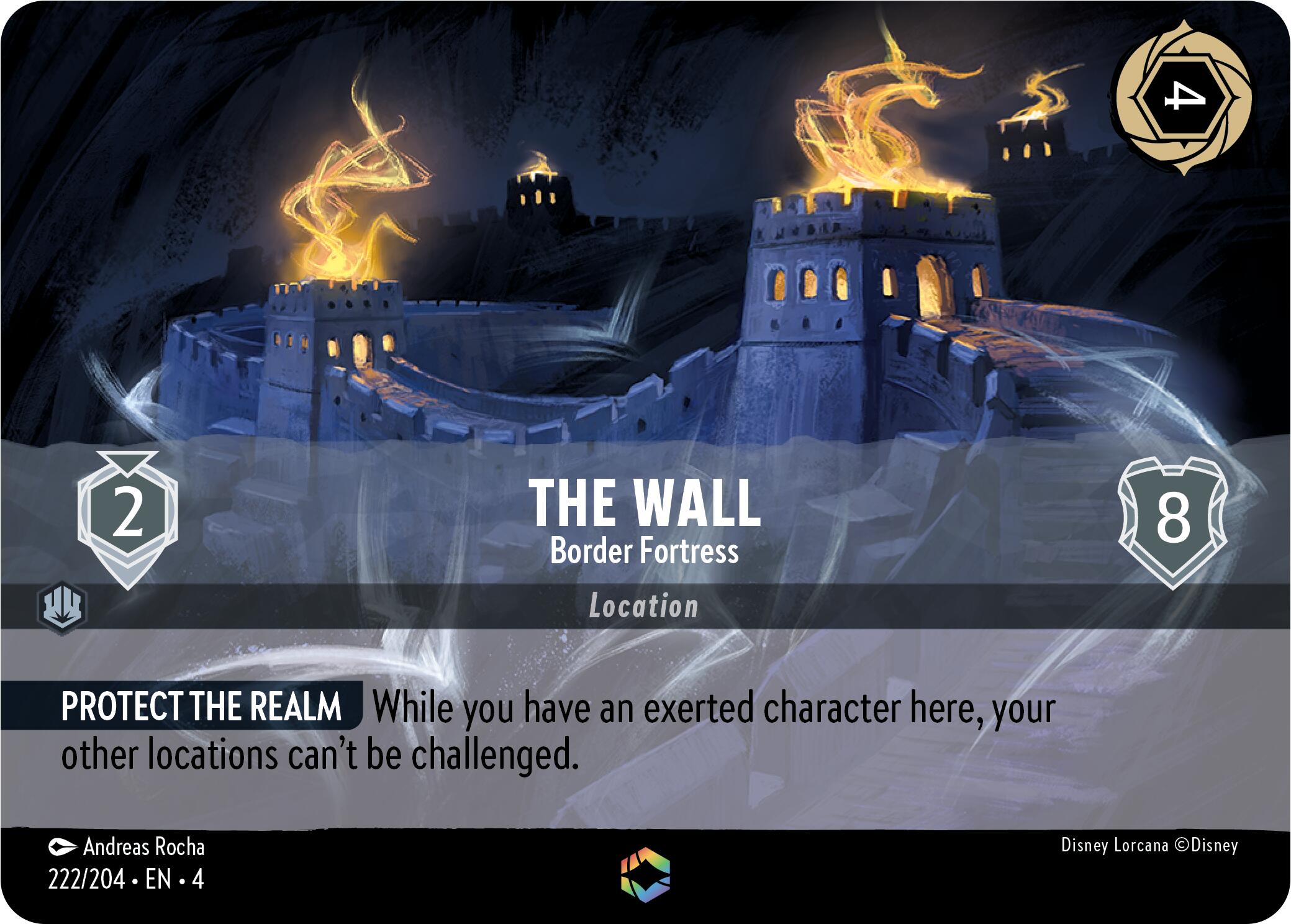 The Wall - Border Fortress (Enchanted) (222/204) [Ursula's Return] | Rock City Comics