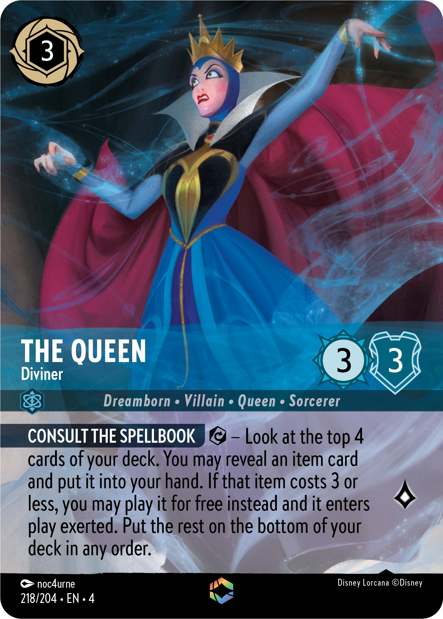 The Queen - Diviner (Enchanted) (218/204) [Ursula's Return] | Rock City Comics