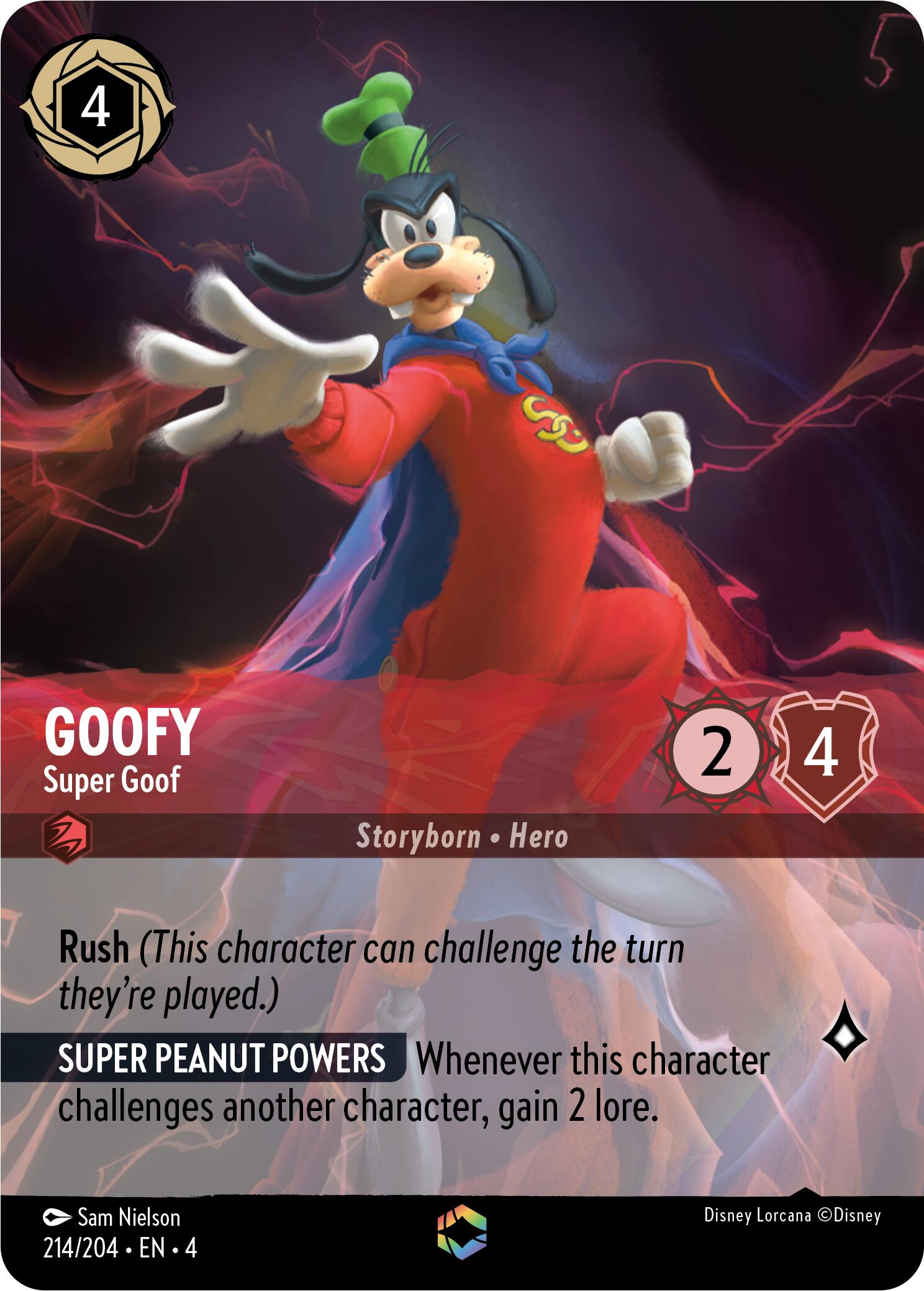 Goofy - Super Goof (Enchanted) (214/204) [Ursula's Return] | Rock City Comics