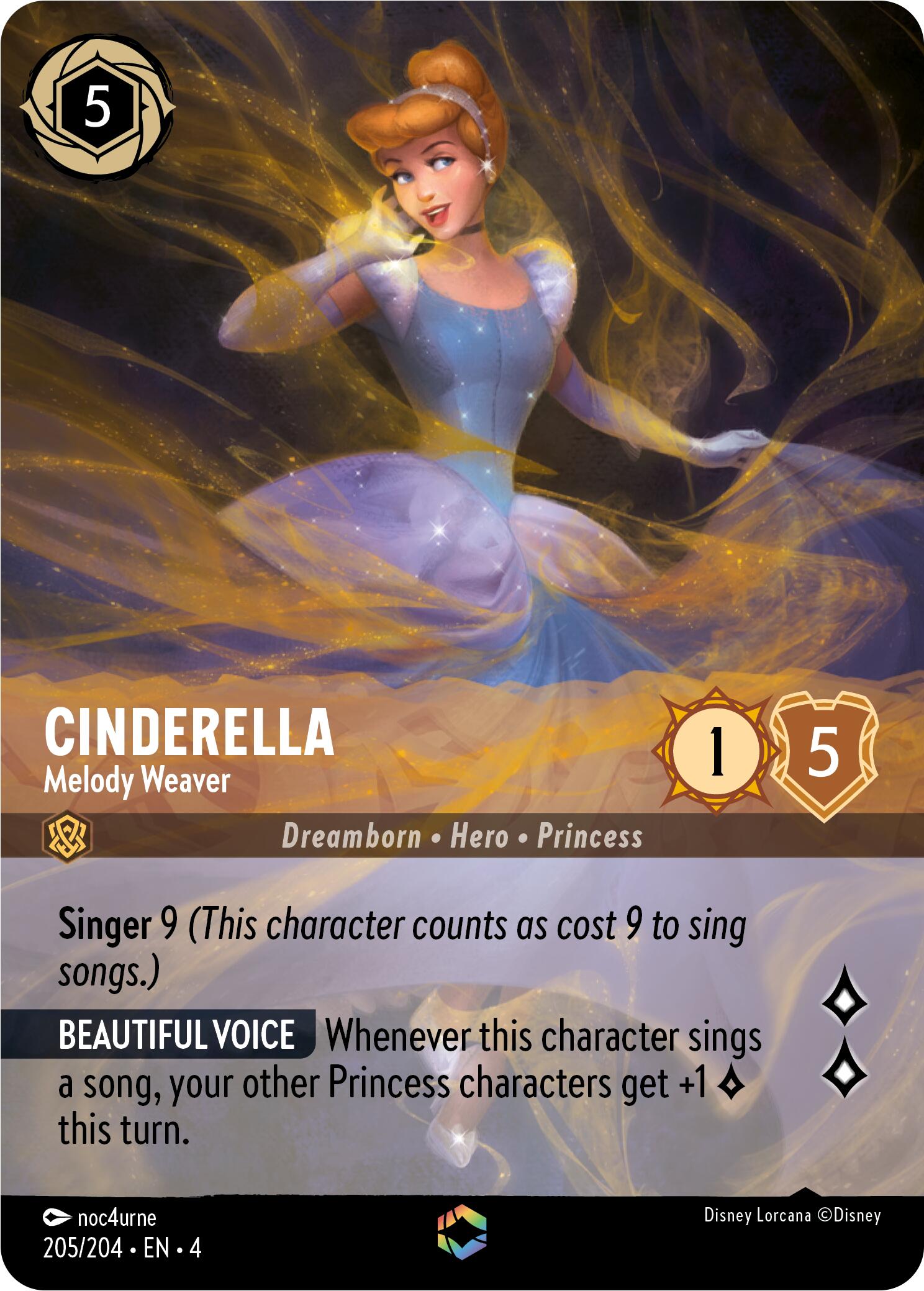 Cinderella - Melody Weaver (Enchanted) (205/204) [Ursula's Return] | Rock City Comics