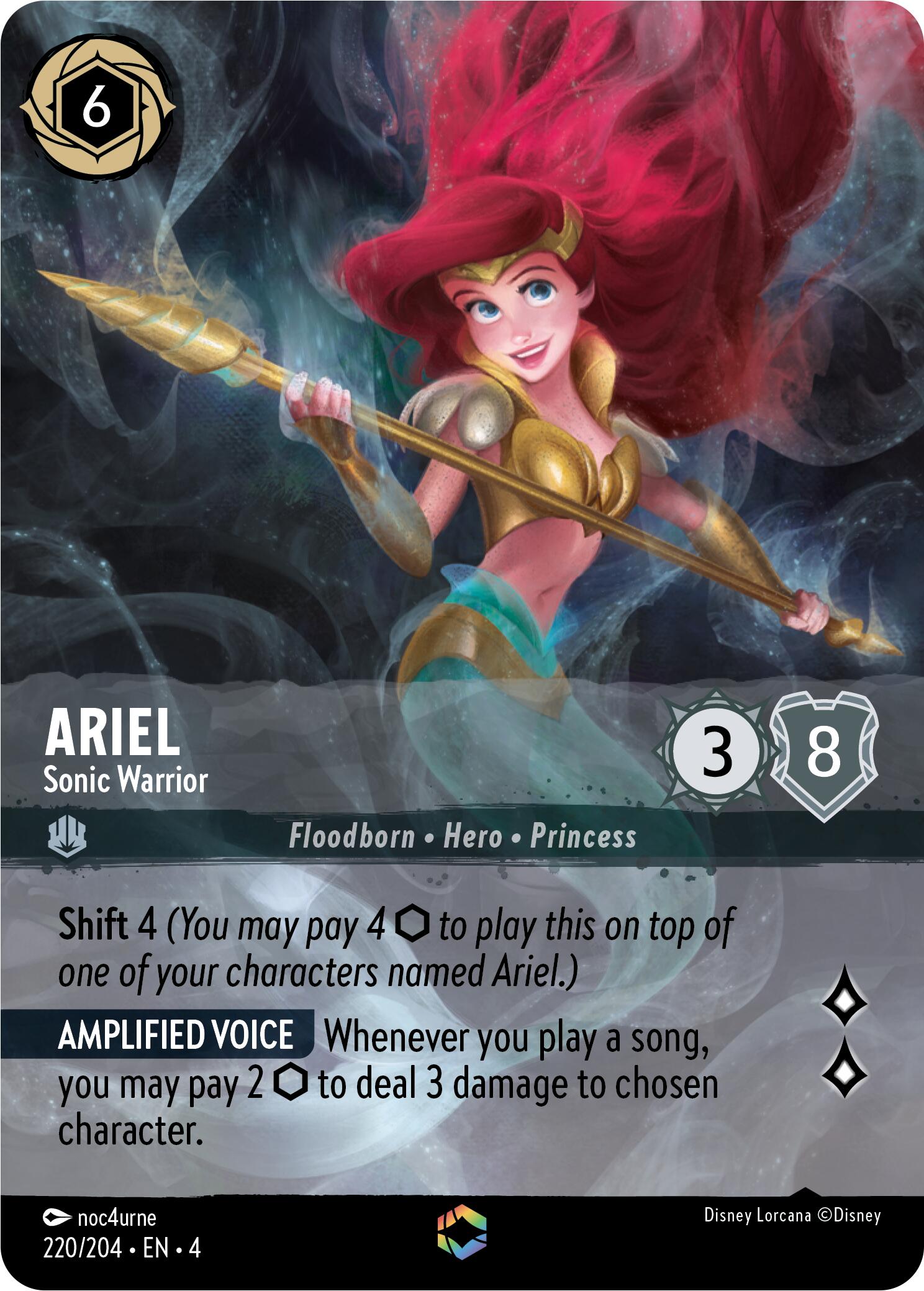 Ariel - Sonic Warrior (Enchanted) (220/204) [Ursula's Return] | Rock City Comics