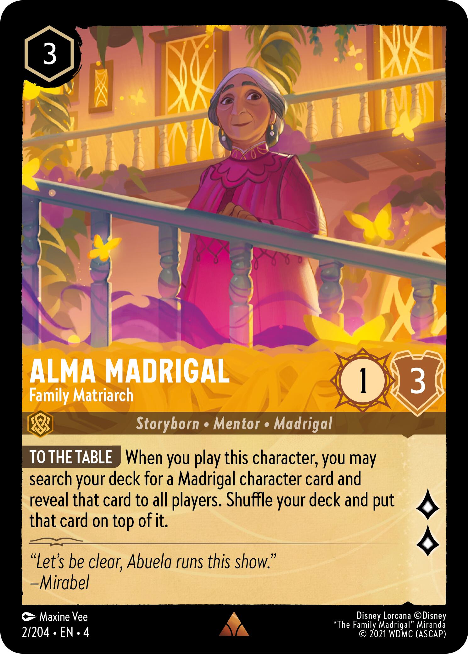 Alma Madrigal - Family Matriarch (2/204) [Ursula's Return] | Rock City Comics