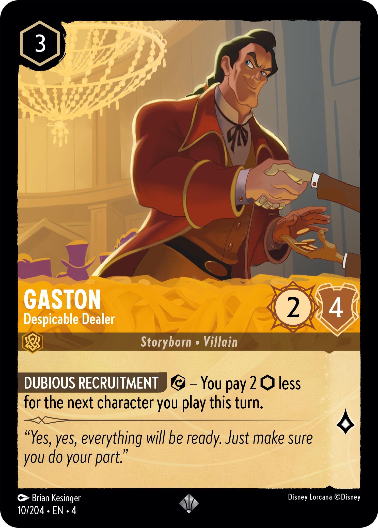 Gaston - Despicable Dealer (10/204) [Ursula's Return] | Rock City Comics