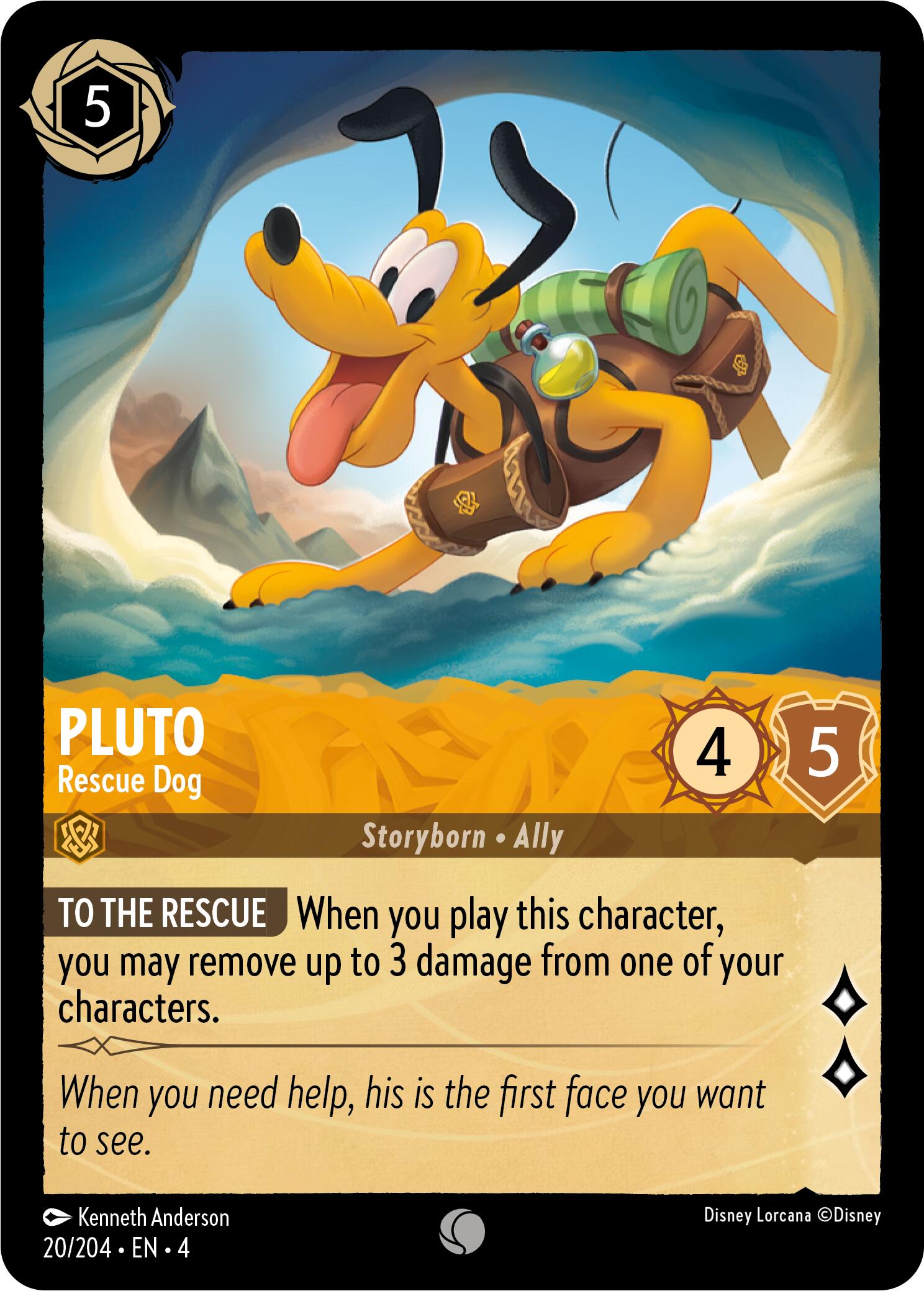 Pluto - Rescue Dog (20/204) [Ursula's Return] | Rock City Comics