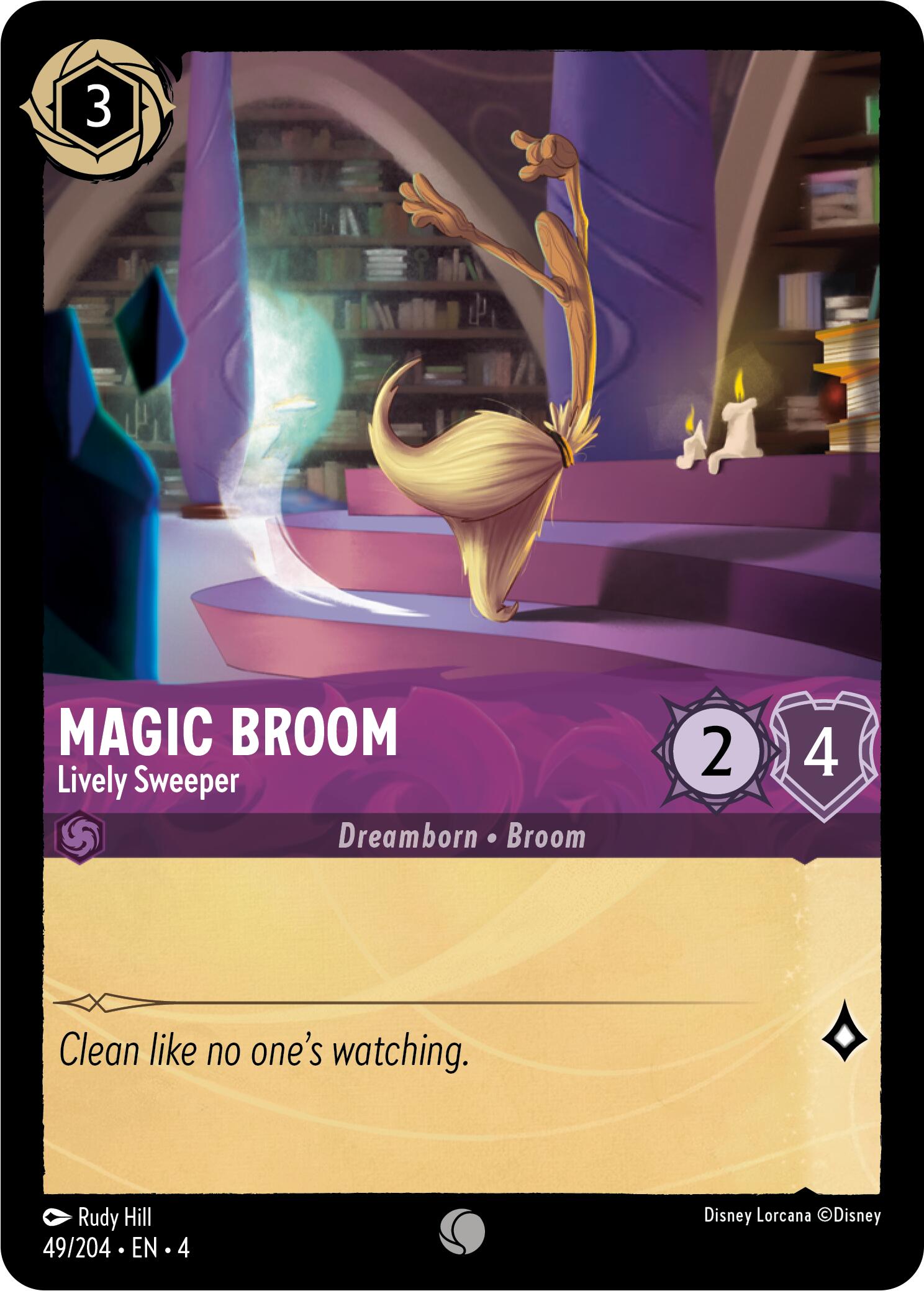 Magic Broom - Lively Sweeper (49/204) [Ursula's Return] | Rock City Comics