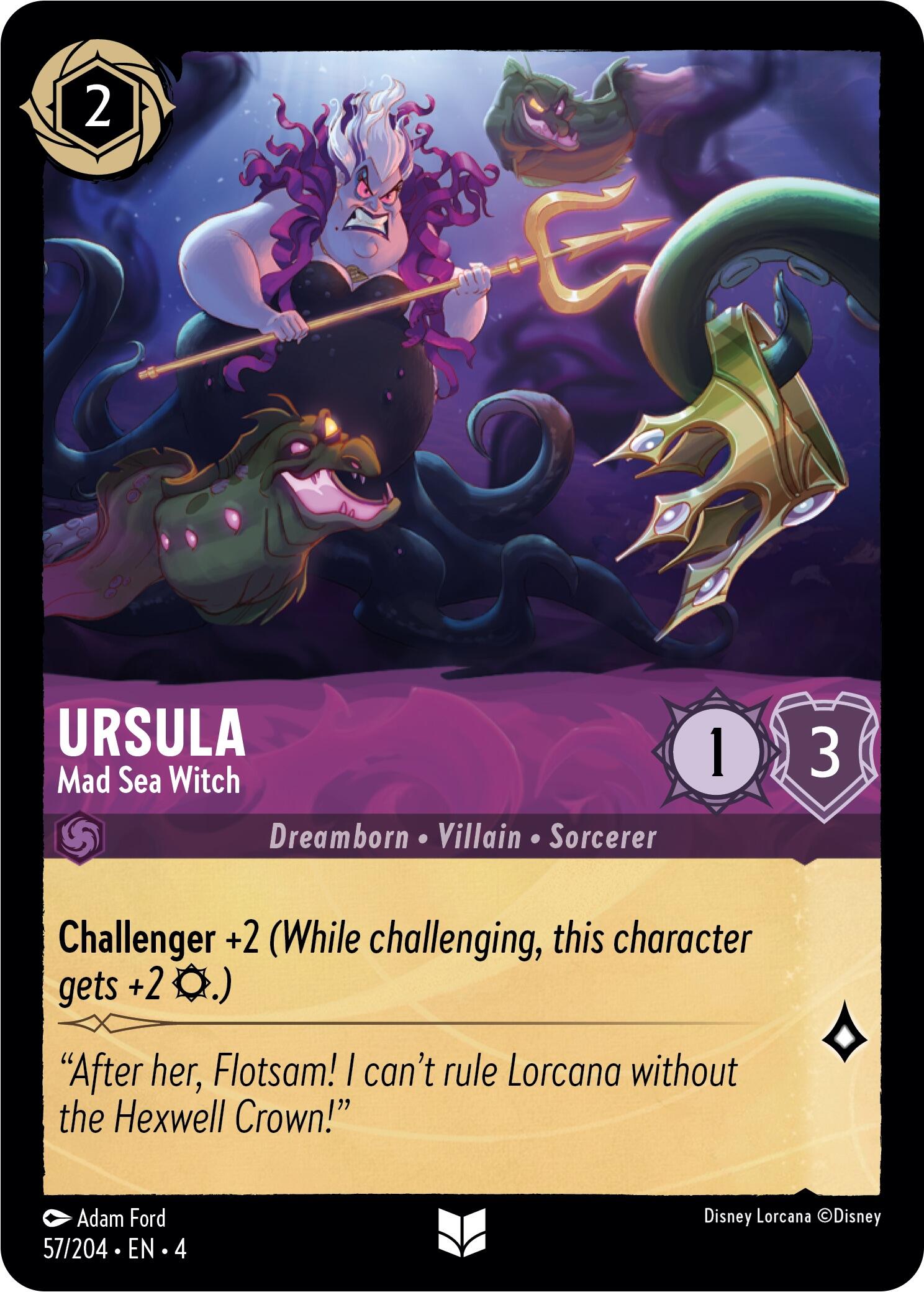 Ursula - Mad Sea Witch (57/204) [Ursula's Return] | Rock City Comics