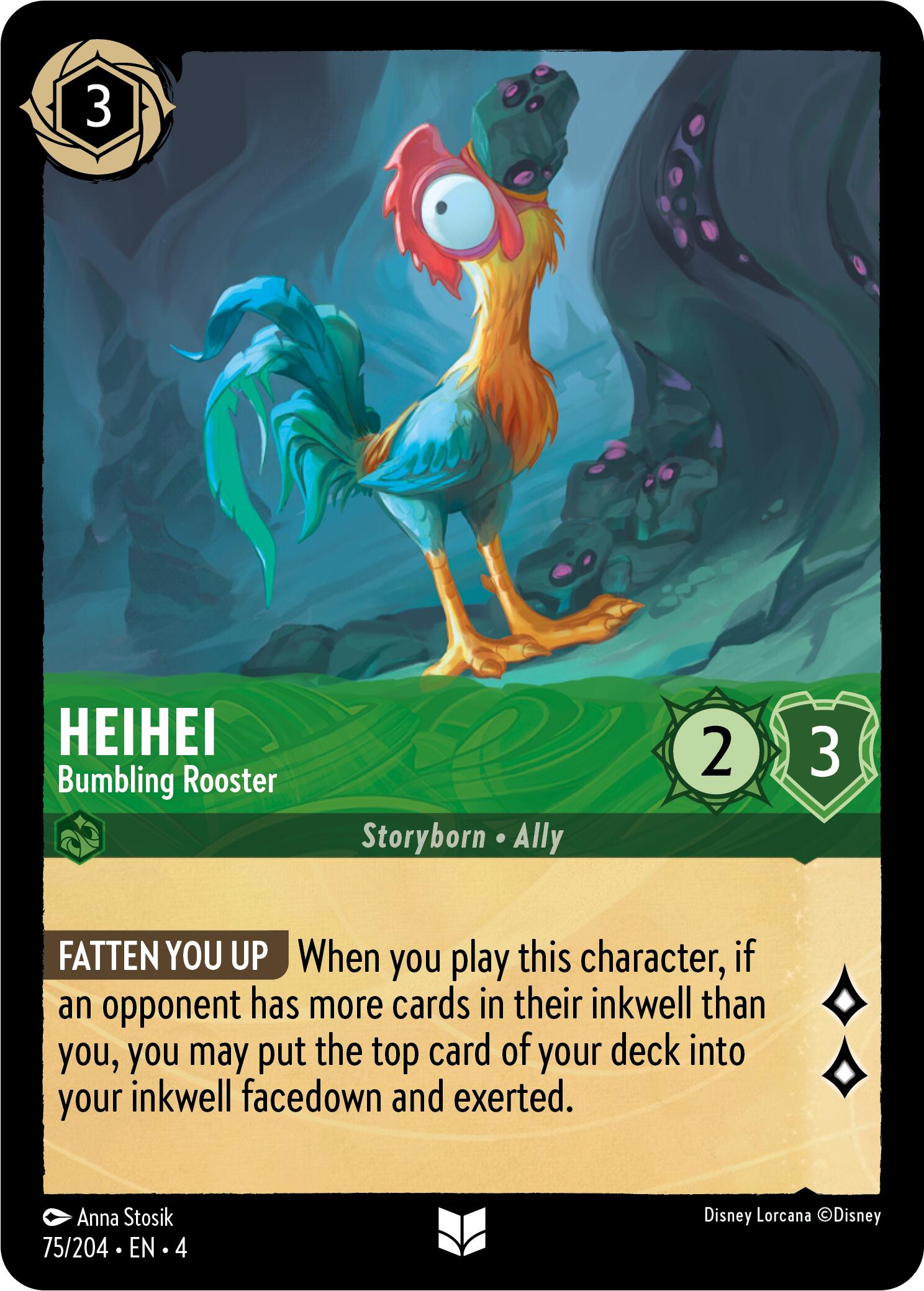 Heihei - Bumbling Rooster (75/204) [Ursula's Return] | Rock City Comics