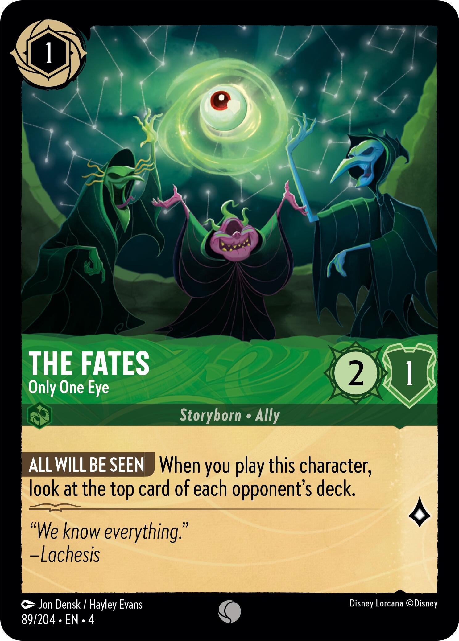 The Fates - Only One Eye (89/204) [Ursula's Return] | Rock City Comics