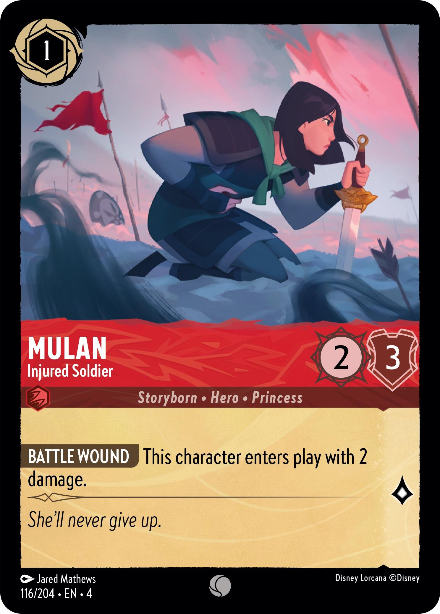 Mulan - Injured Soldier (116/204) [Ursula's Return] | Rock City Comics
