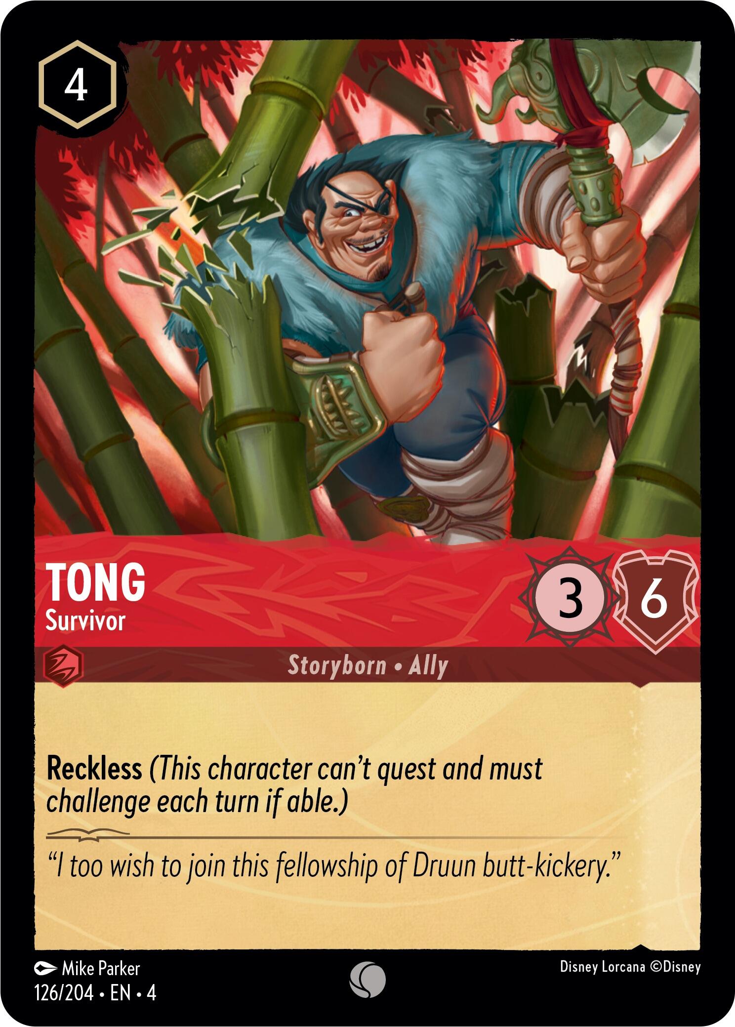 Tong - Survivor (126/204) [Ursula's Return] | Rock City Comics