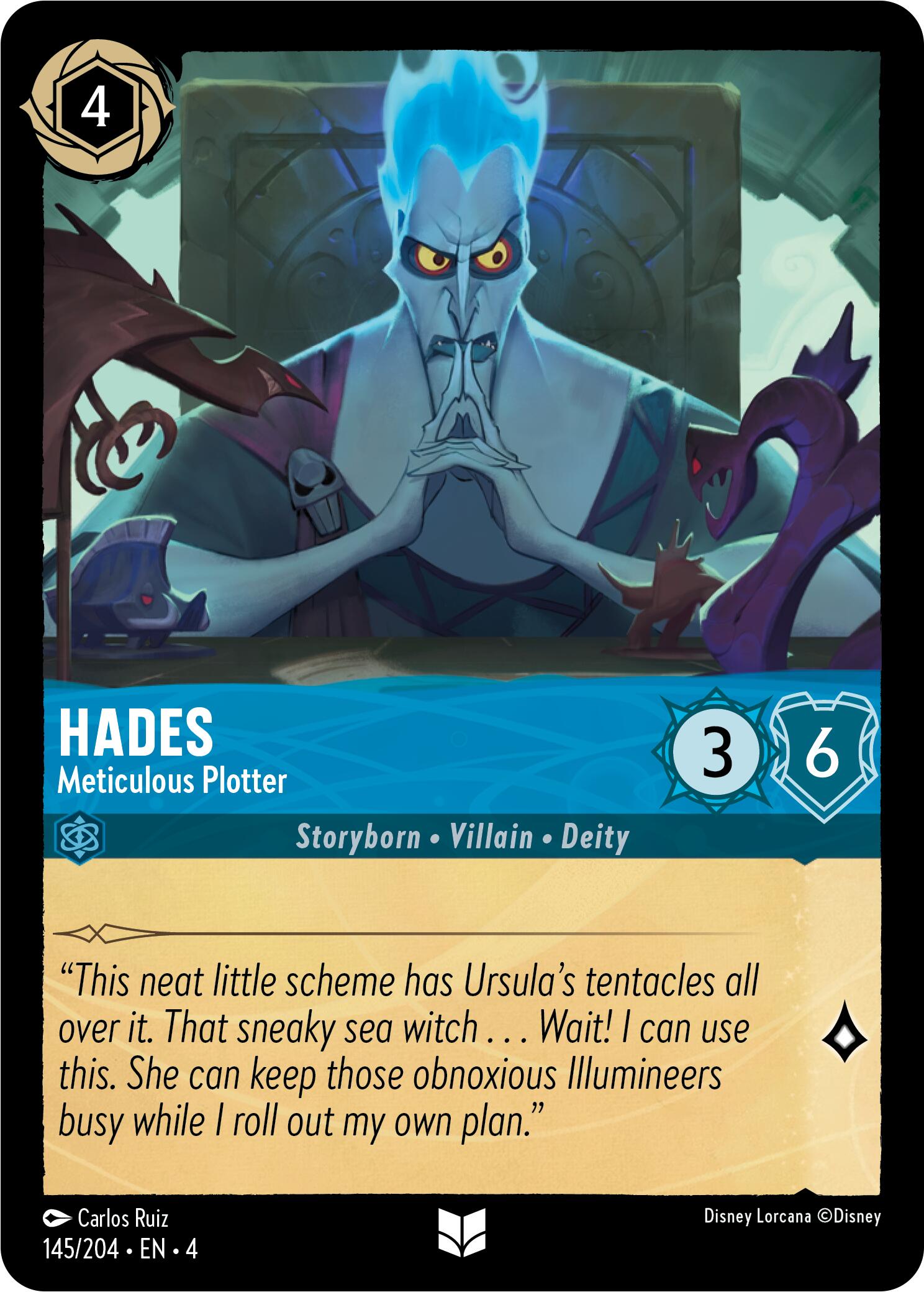 Hades - Meticulous Plotter (145/204) [Ursula's Return] | Rock City Comics