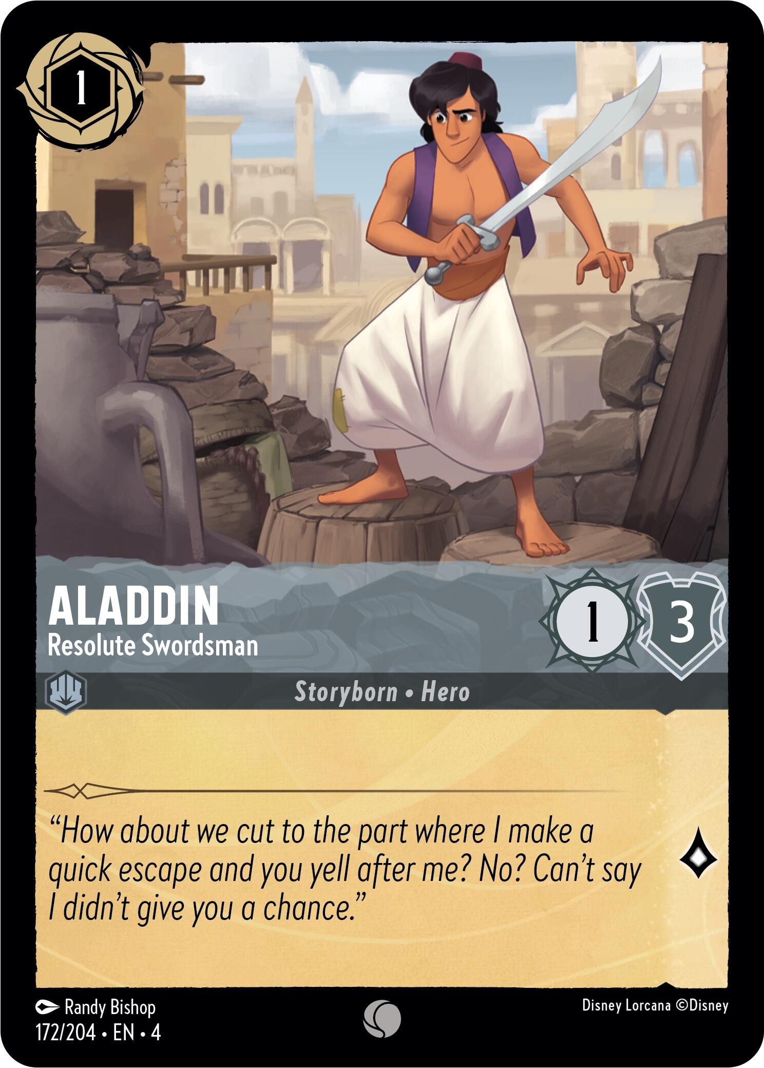 Aladdin - Resolute Swordsman (172/204) [Ursula's Return] | Rock City Comics