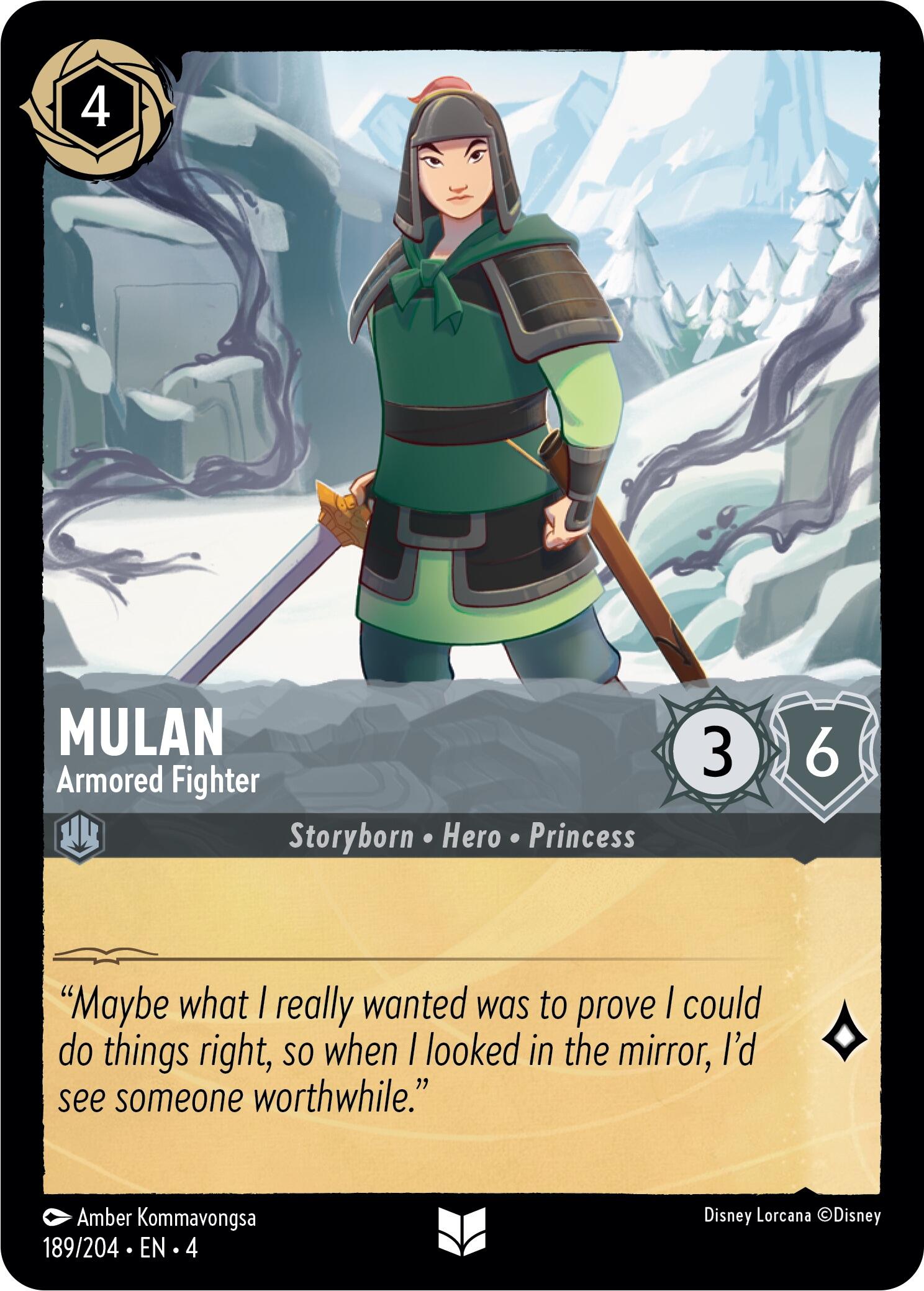 Mulan - Armored Fighter (189/204) [Ursula's Return] | Rock City Comics