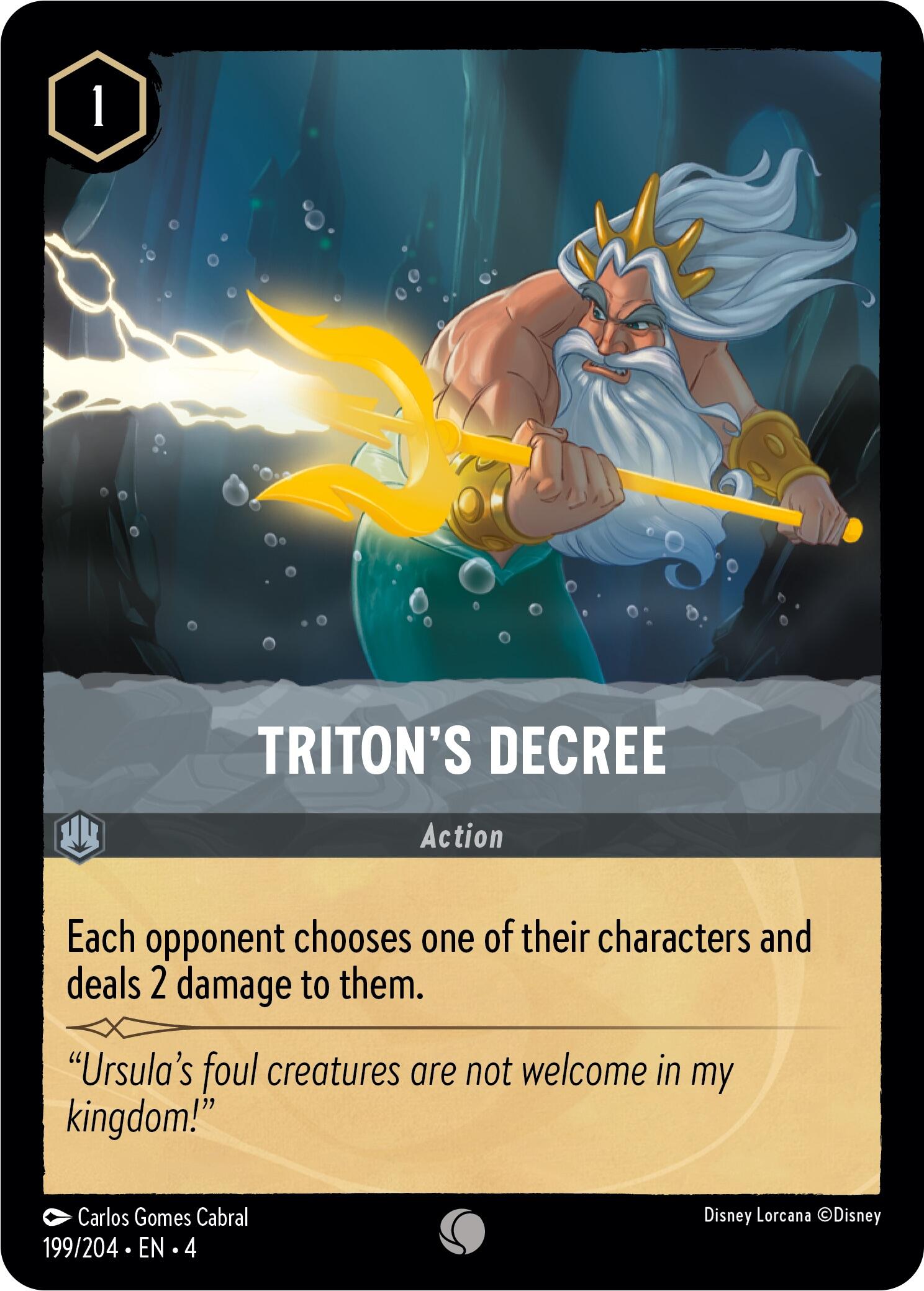 Triton's Decree (199/204) [Ursula's Return] | Rock City Comics
