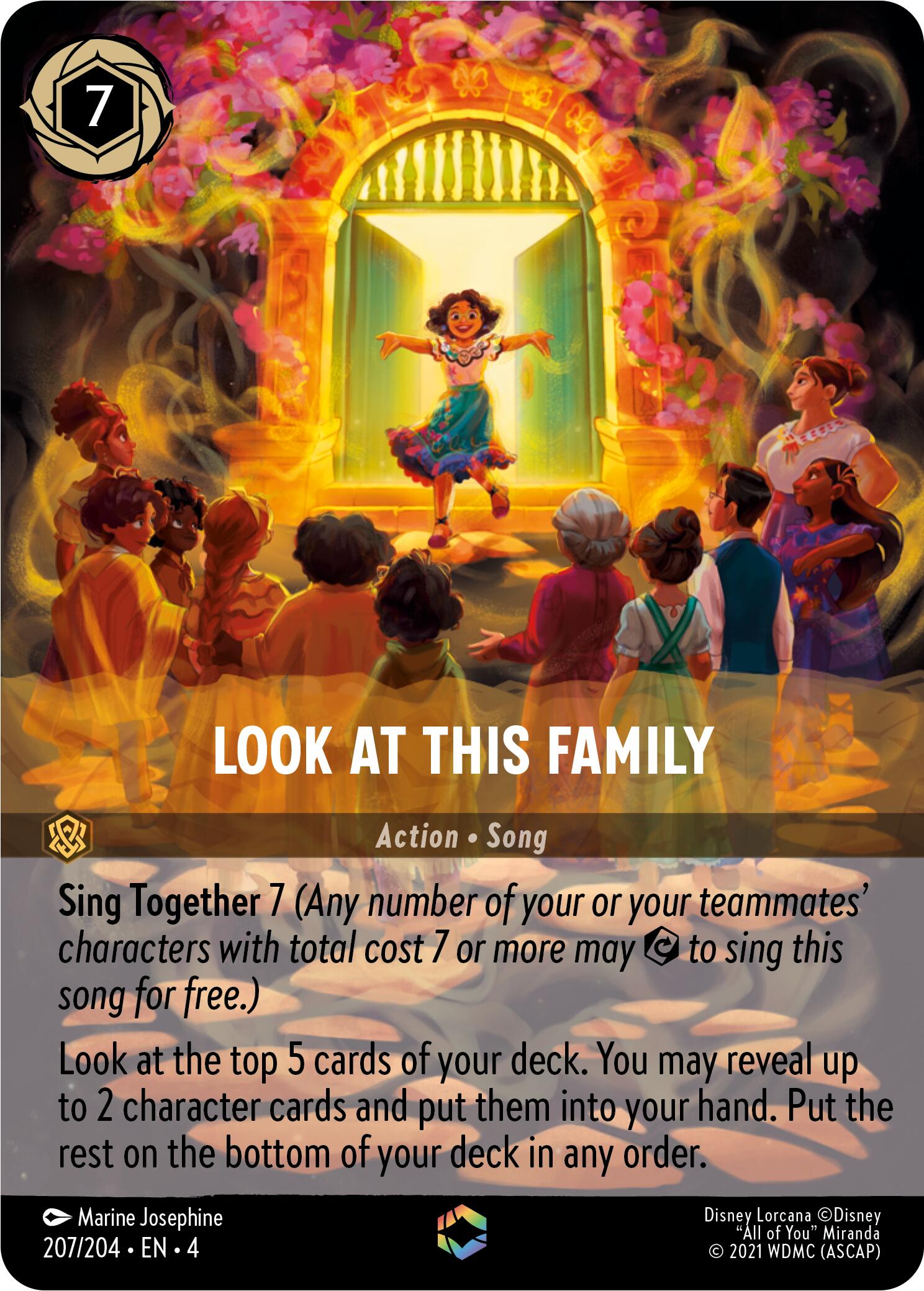 Look at This Family (Enchanted) (207/204) [Ursula's Return] | Rock City Comics