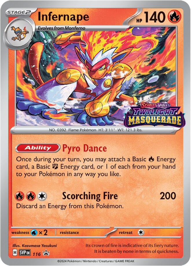 Infernape (116) [Scarlet & Violet: Black Star Promos] | Rock City Comics