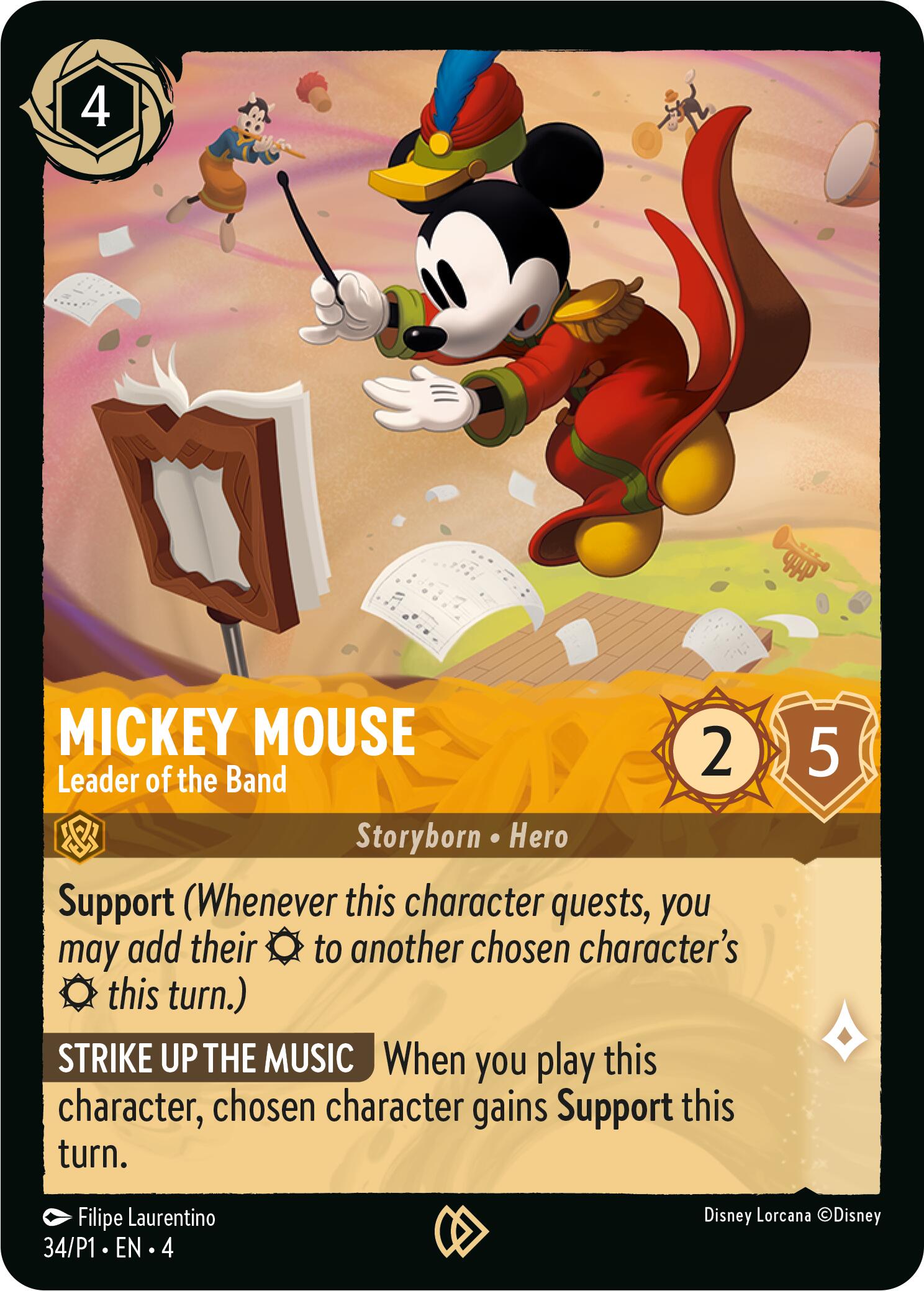 Mickey Mouse - Leader of the Band (34) [Promo Cards] | Rock City Comics