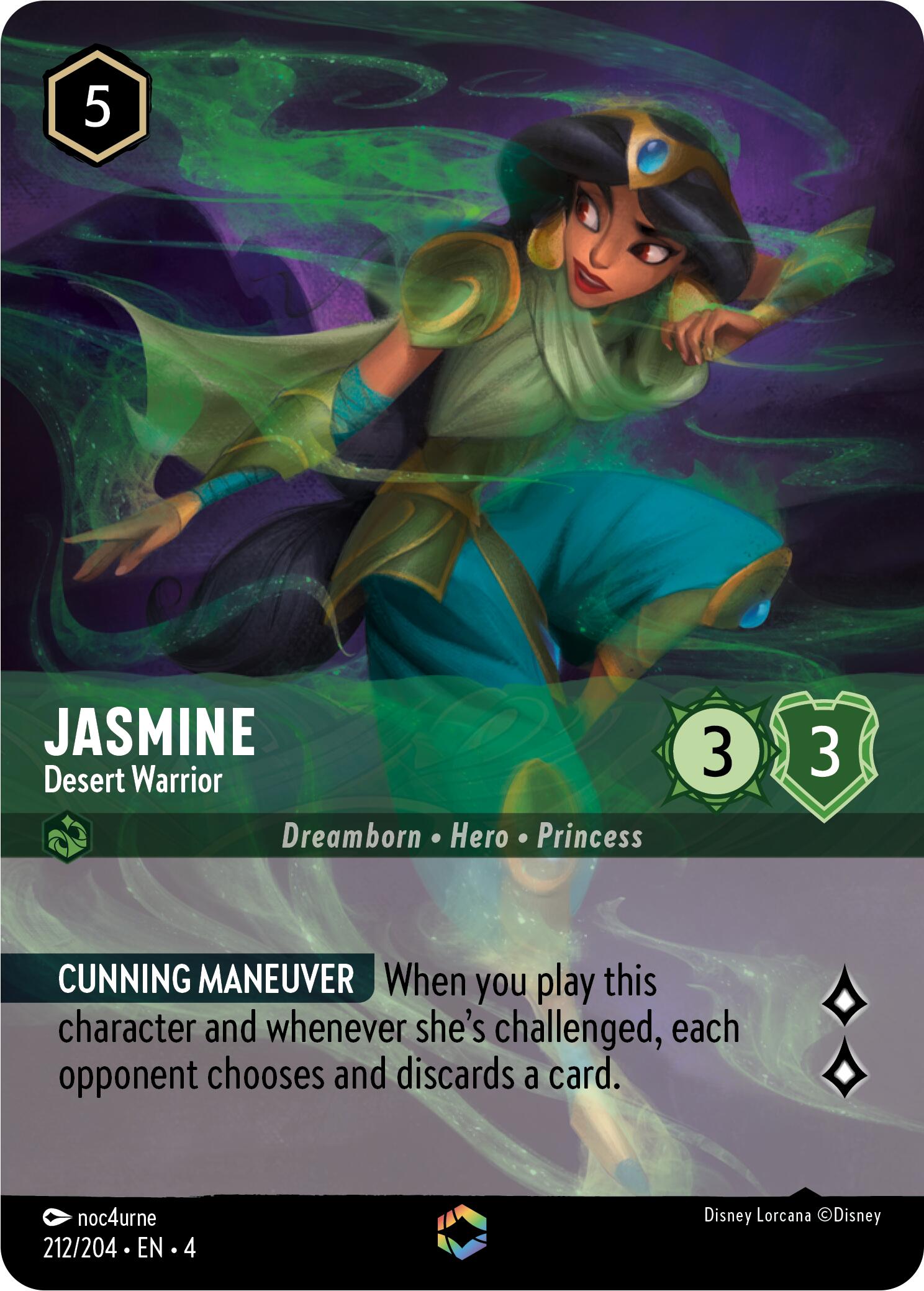 Jasmine - Desert Warrior (Enchanted) (212/204) [Ursula's Return] | Rock City Comics