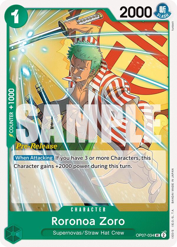 Roronoa Zoro [500 Years in the Future Pre-Release Cards] | Rock City Comics