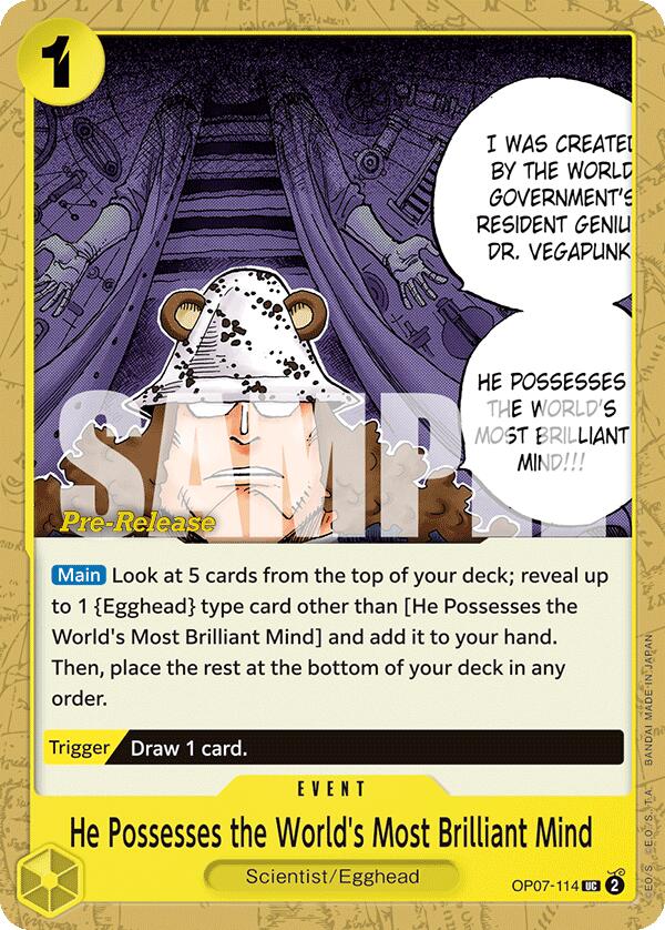 He Possesses the World's Most Brilliant Mind [500 Years in the Future Pre-Release Cards] | Rock City Comics