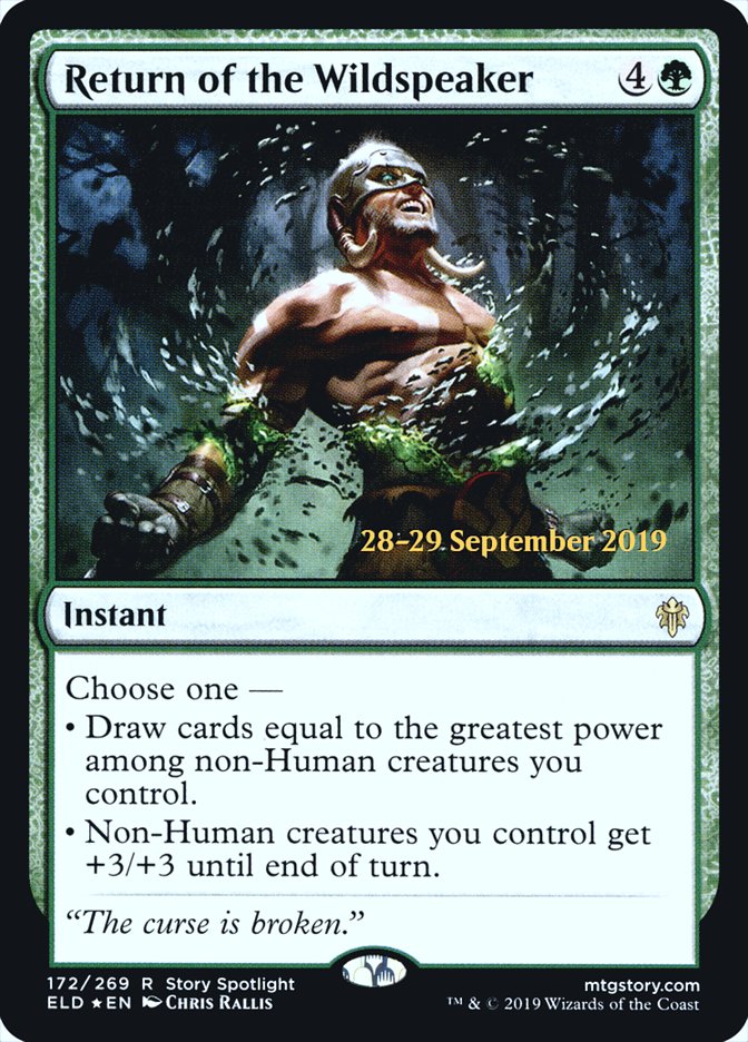 Return of the Wildspeaker [Throne of Eldraine Prerelease Promos] | Rock City Comics