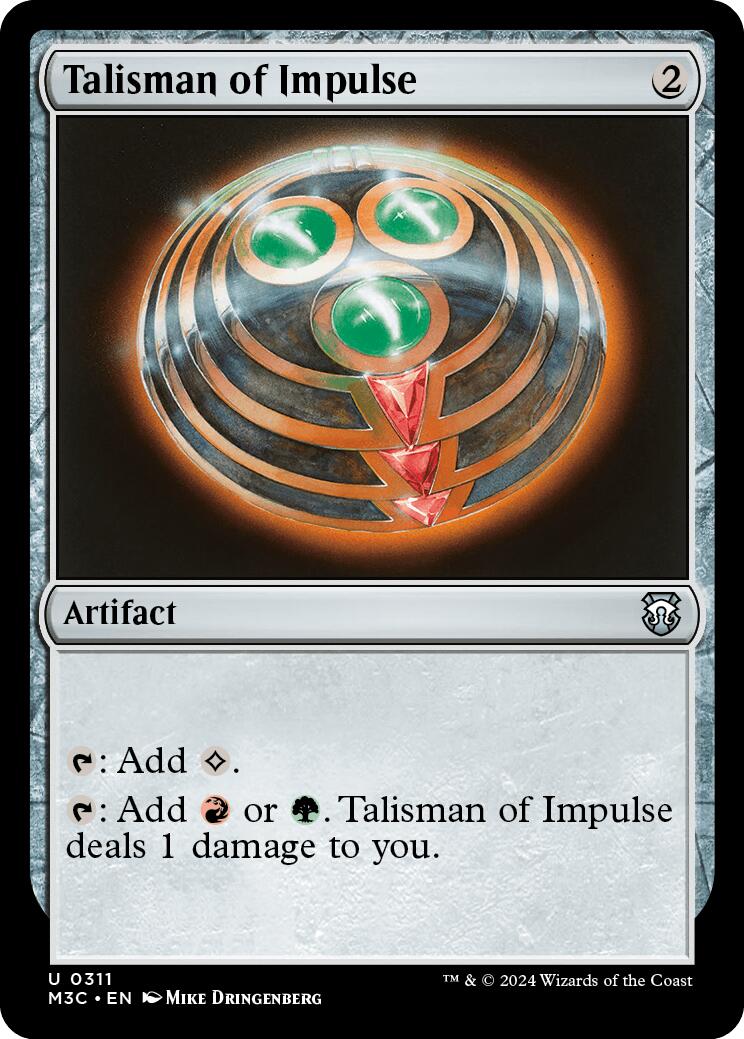 Talisman of Impulse [Modern Horizons 3 Commander] | Rock City Comics
