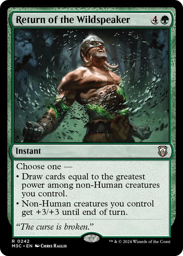 Return of the Wildspeaker [Modern Horizons 3 Commander] | Rock City Comics
