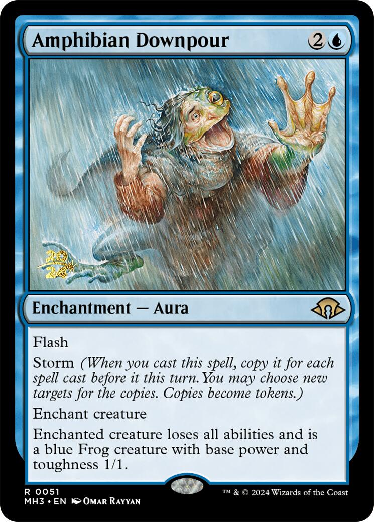 Amphibian Downpour [Modern Horizons 3 Prerelease Promos] | Rock City Comics