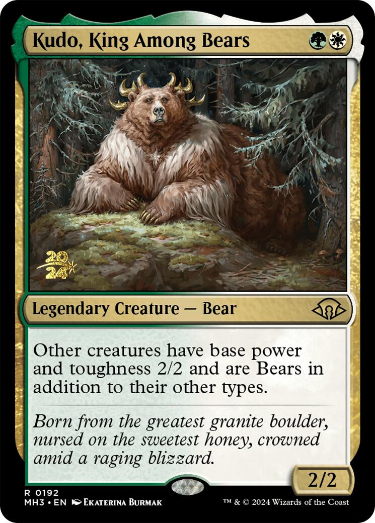 Kudo, King Among Bears [Modern Horizons 3 Prerelease Promos] | Rock City Comics