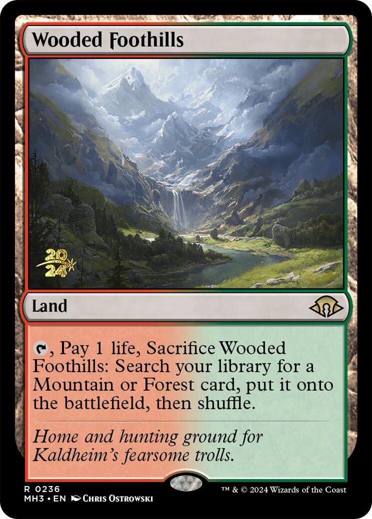 Wooded Foothills [Modern Horizons 3 Prerelease Promos] | Rock City Comics