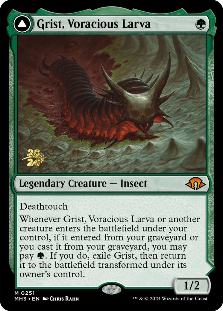 Grist, Voracious Larva [Modern Horizons 3 Prerelease Promos] | Rock City Comics