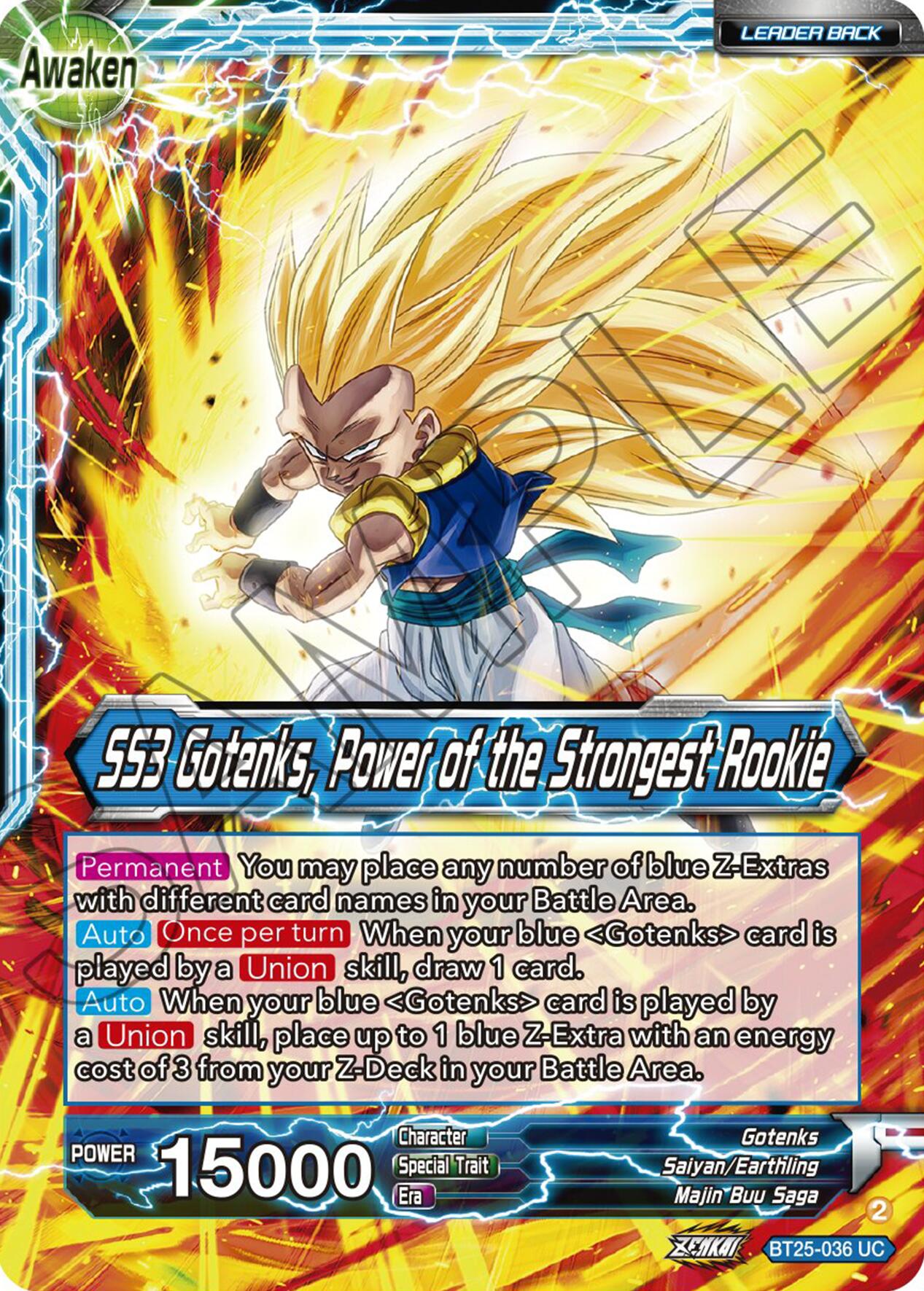 Gotenks // SS3 Gotenks, Power of the Strongest Rookie (BT25-036) [Legend of the Dragon Balls] | Rock City Comics