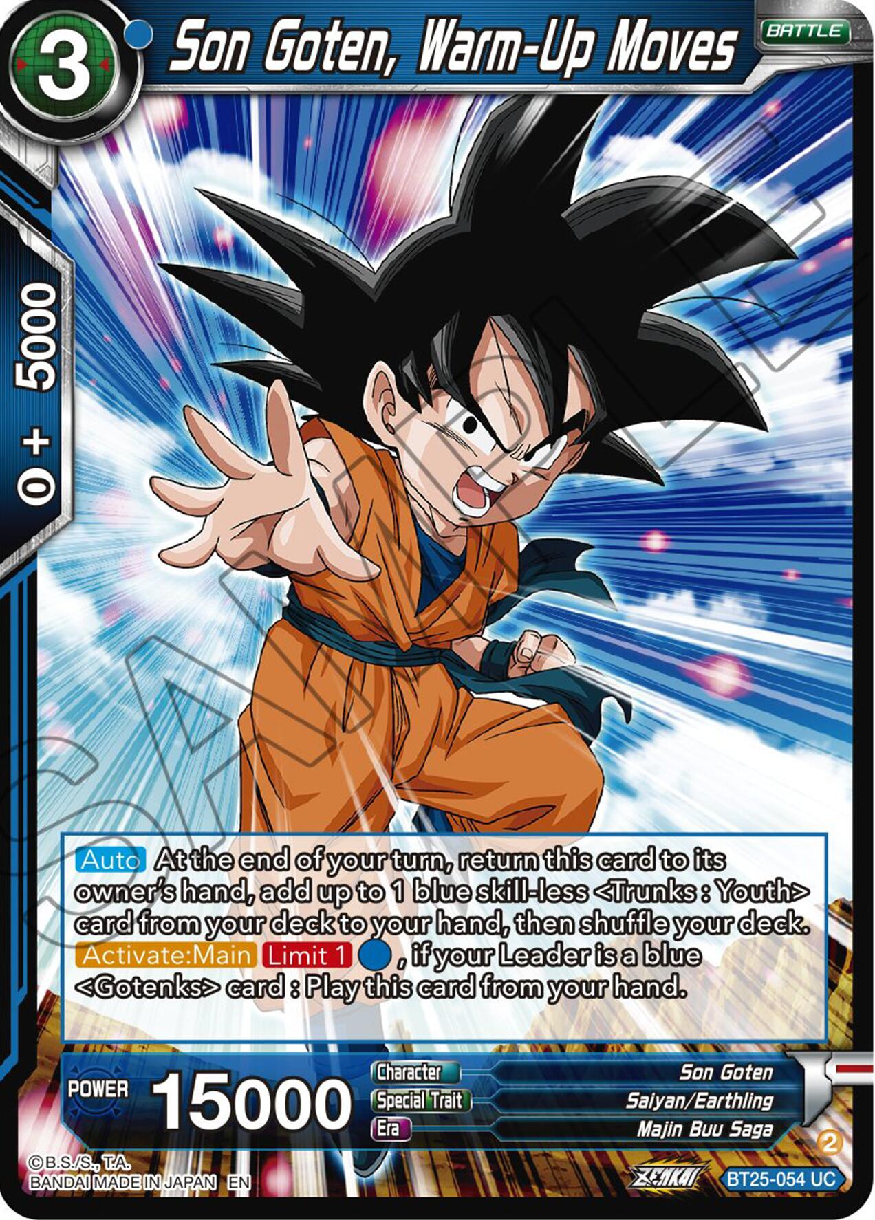 Son Goten, Warm-Up Moves (BT25-054) [Legend of the Dragon Balls] | Rock City Comics