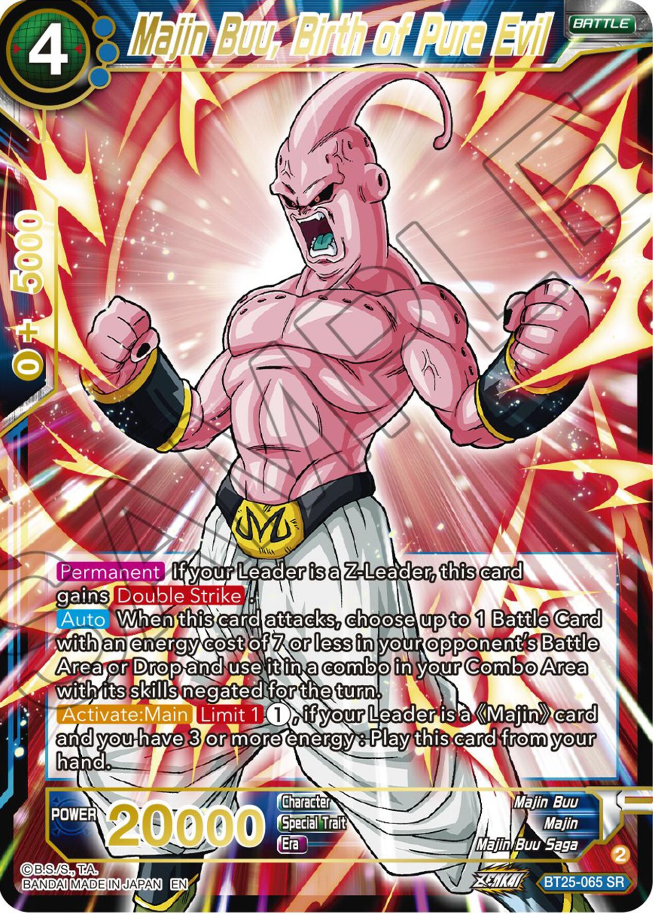 Majin Buu, Birth of Pure Evil (BT25-065) [Legend of the Dragon Balls] | Rock City Comics