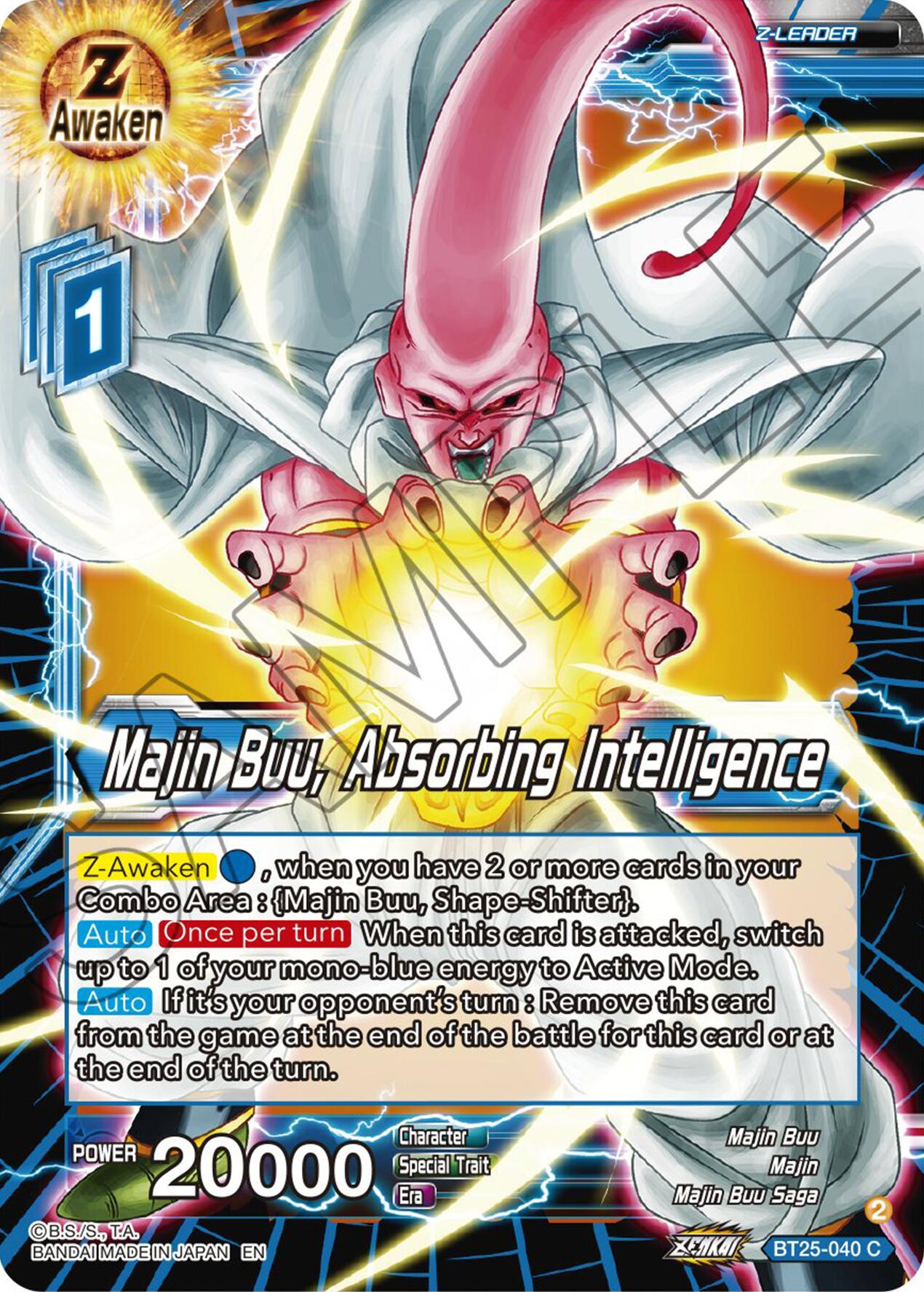 Majin Buu, Absorbing Intelligence (BT25-040) [Legend of the Dragon Balls] | Rock City Comics